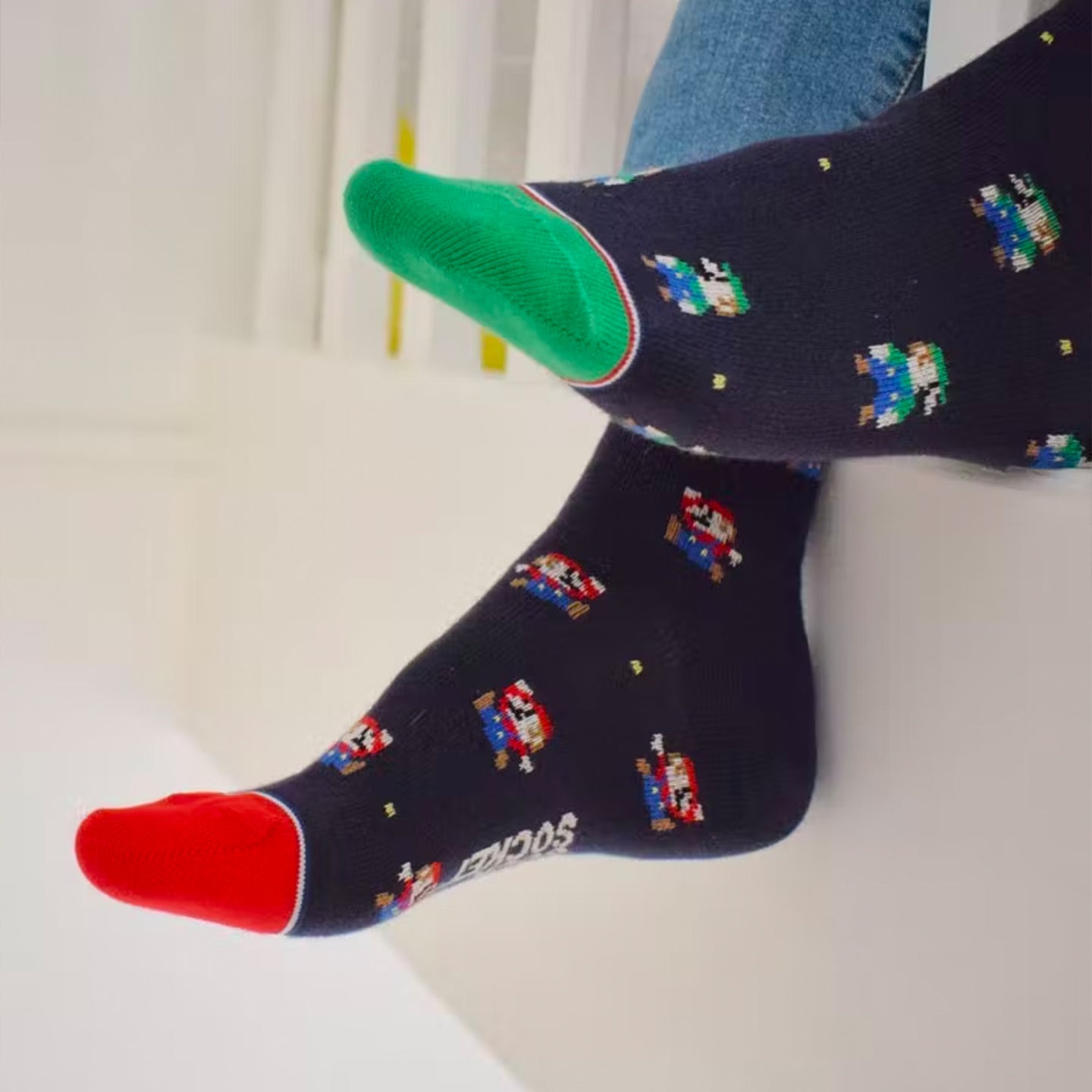 Chaussettes Mario Luigi