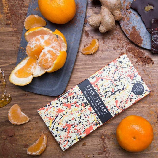 Une tablette de chocolat Orange Gingembre Mieux Que Des Fleurs