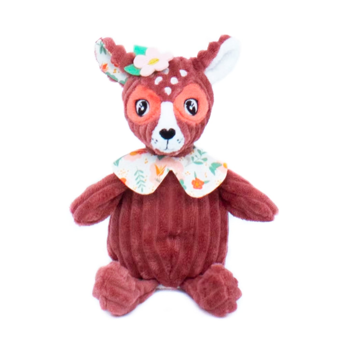 Peluche Mélimélos la biche en velours côtelé doux