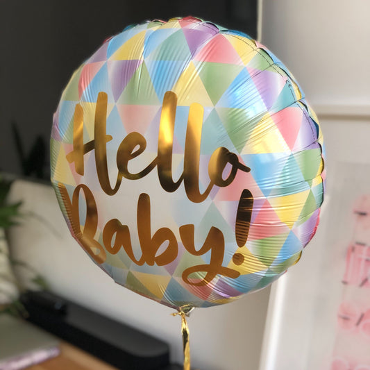 Ballon Hello Baby Color