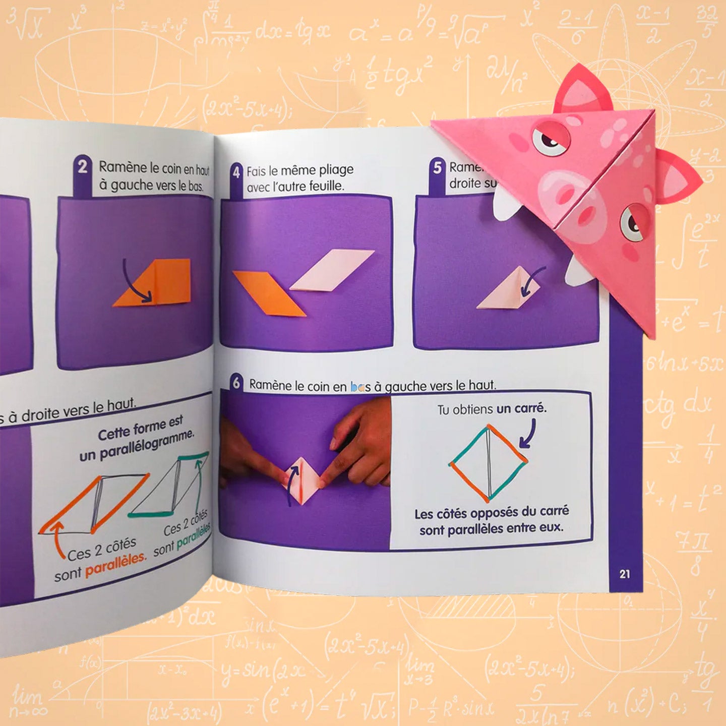 Kit d'origami de 10 marque pages