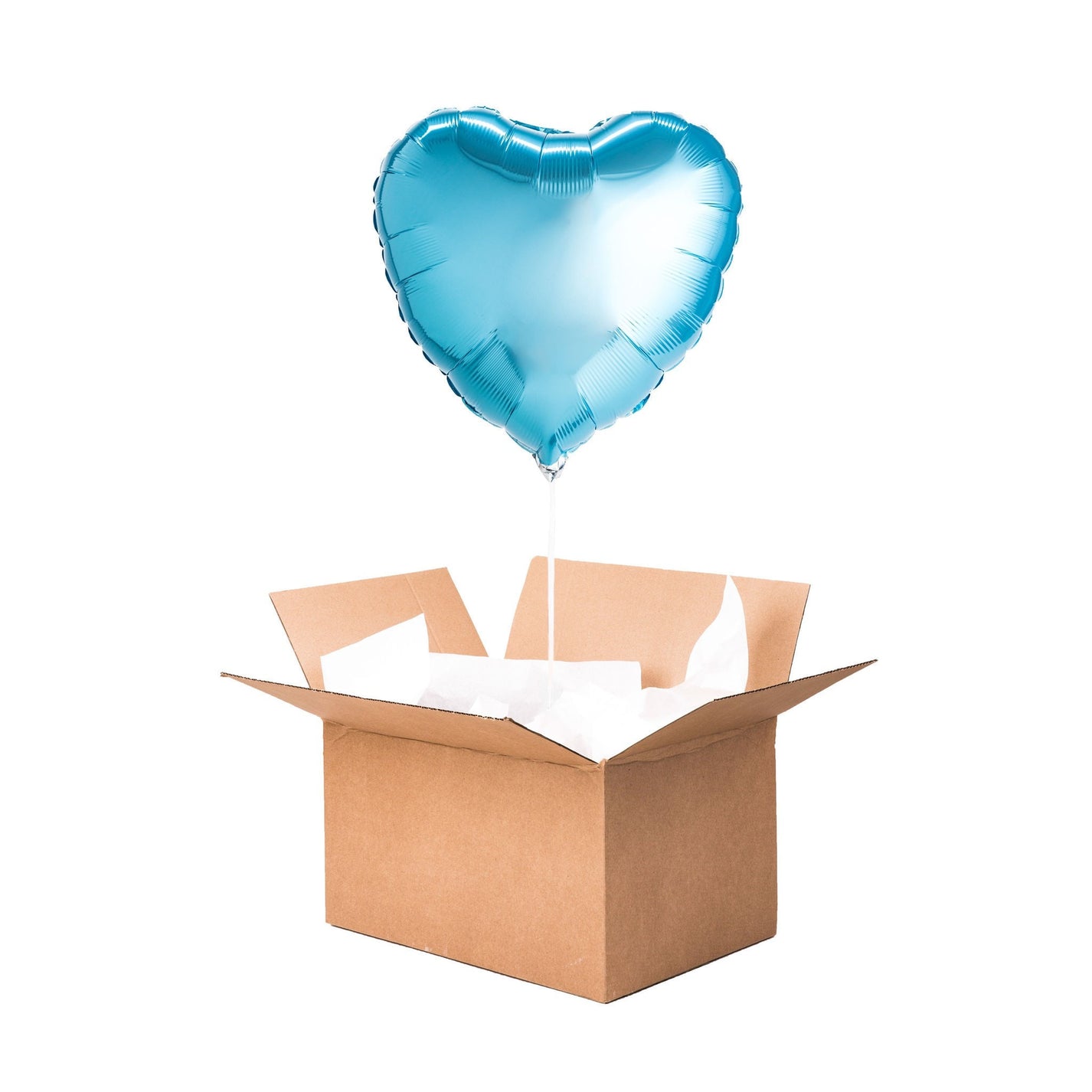 Ballon coeur bleu perle, idéal pour offrir en cadeau