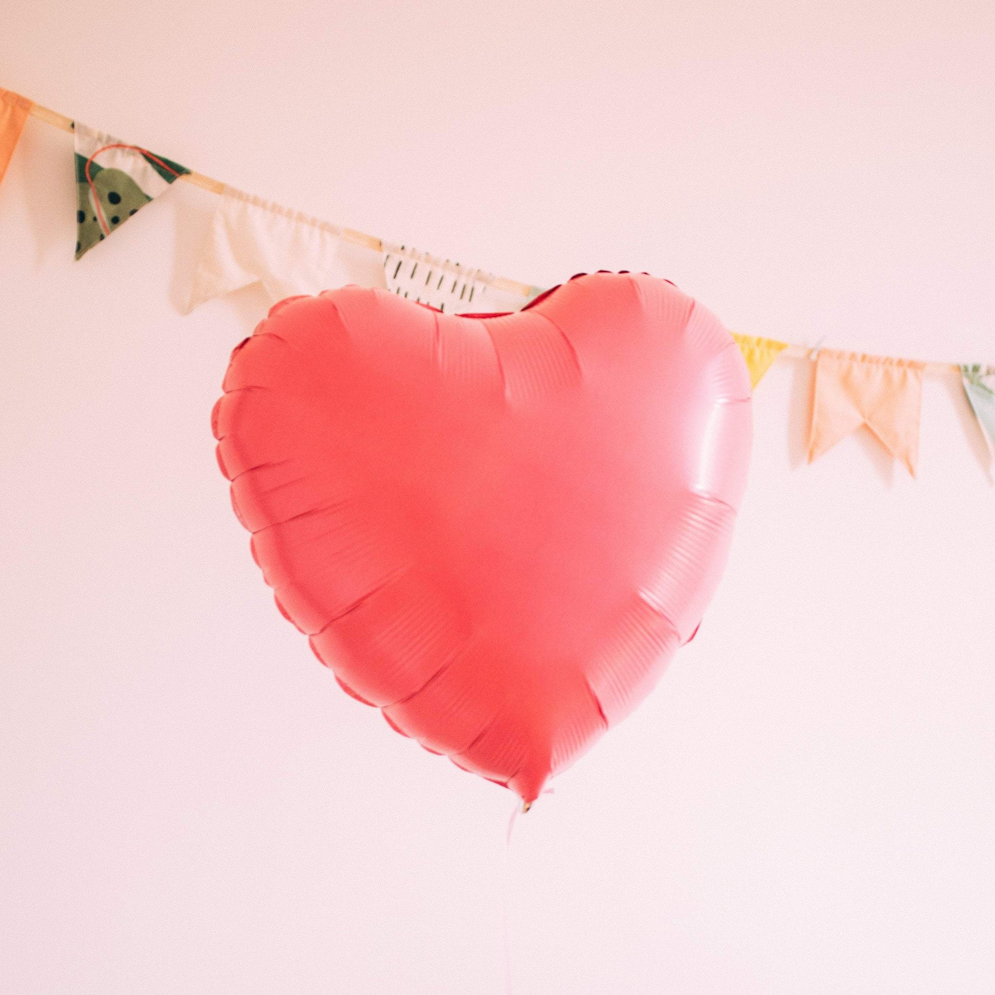 Ballon coeur rose bonbon