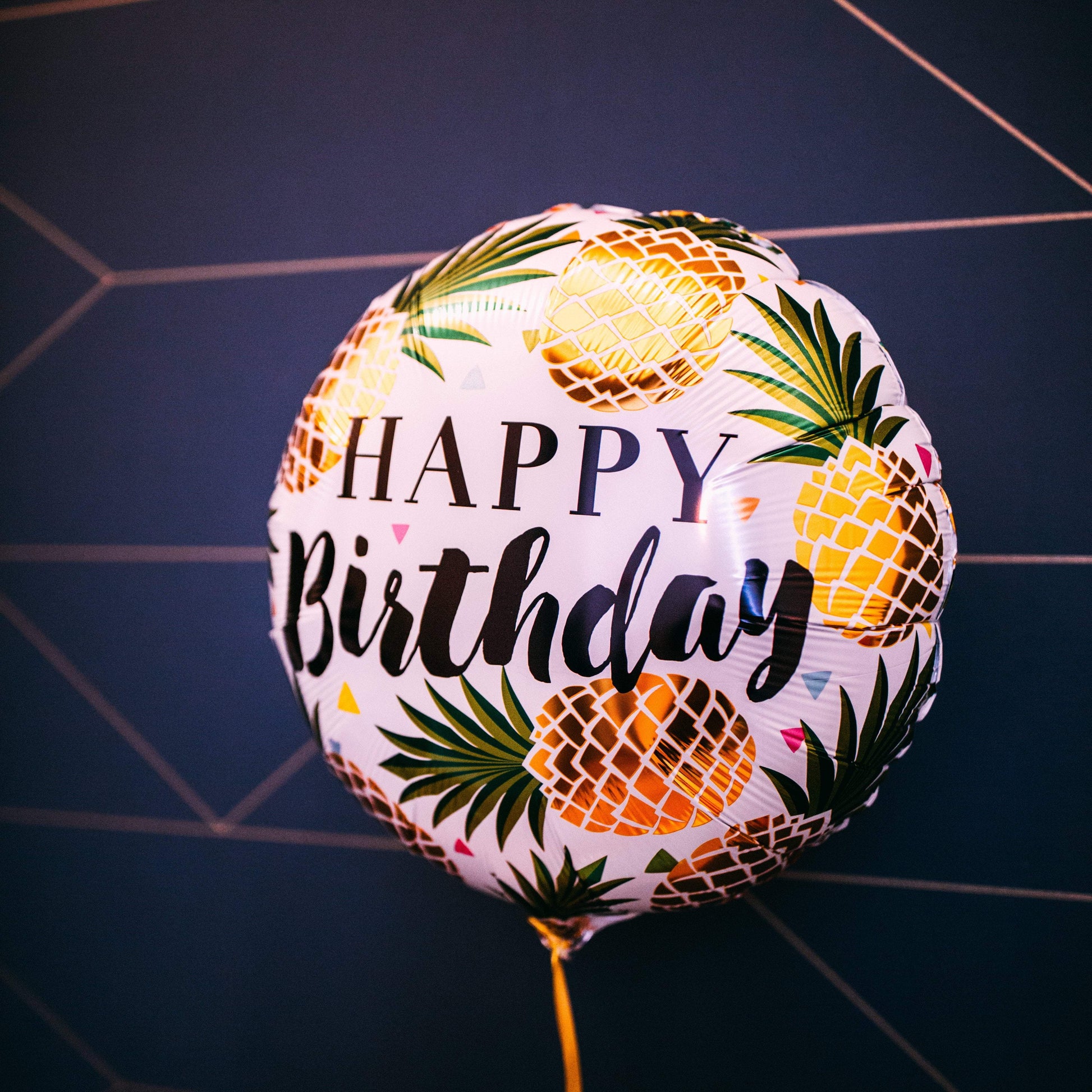 Ballon happy birthday ananas