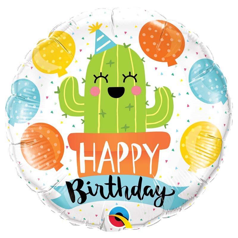 Mieux Que Des Fleurs balloons Ballon Happy Birthday Cactus