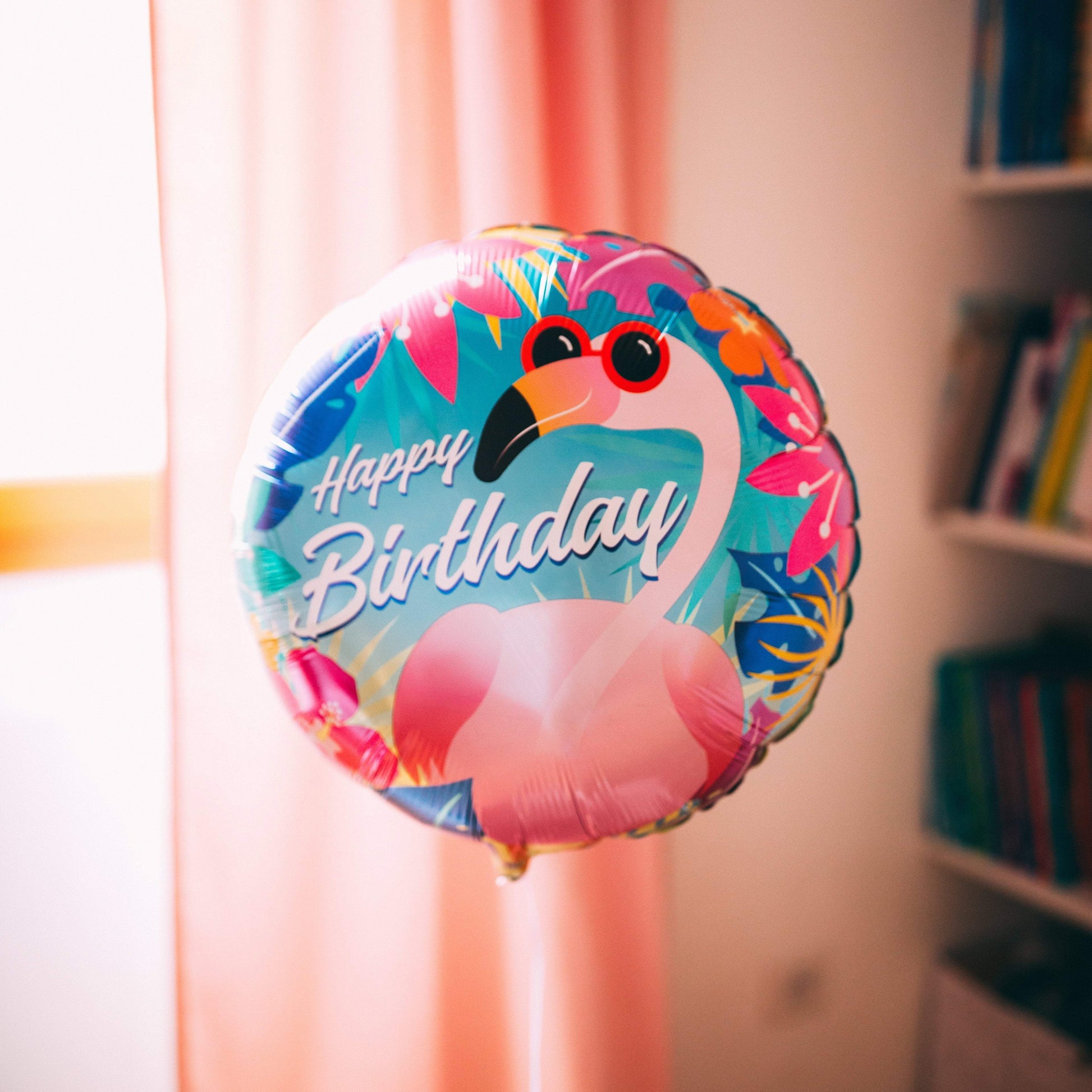 Ballon Happy Birthday Flamingo - Mieux Que des Fleurs