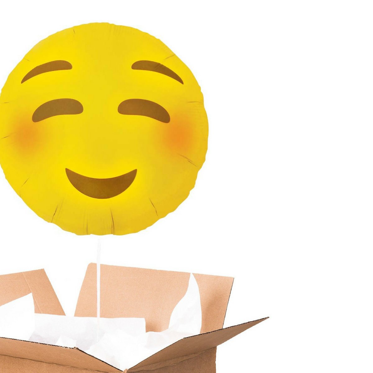 Mieux Que Des Fleurs Juste la carte Ballon Emoji Sourire