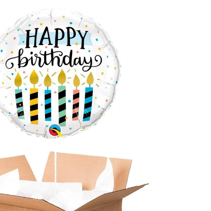 Mieux Que Des Fleurs Juste la carte Box Happy Birthday Bougies