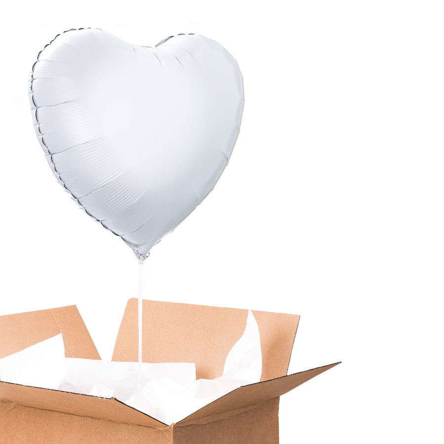Ballon coeur blanc pour une décoration romantique