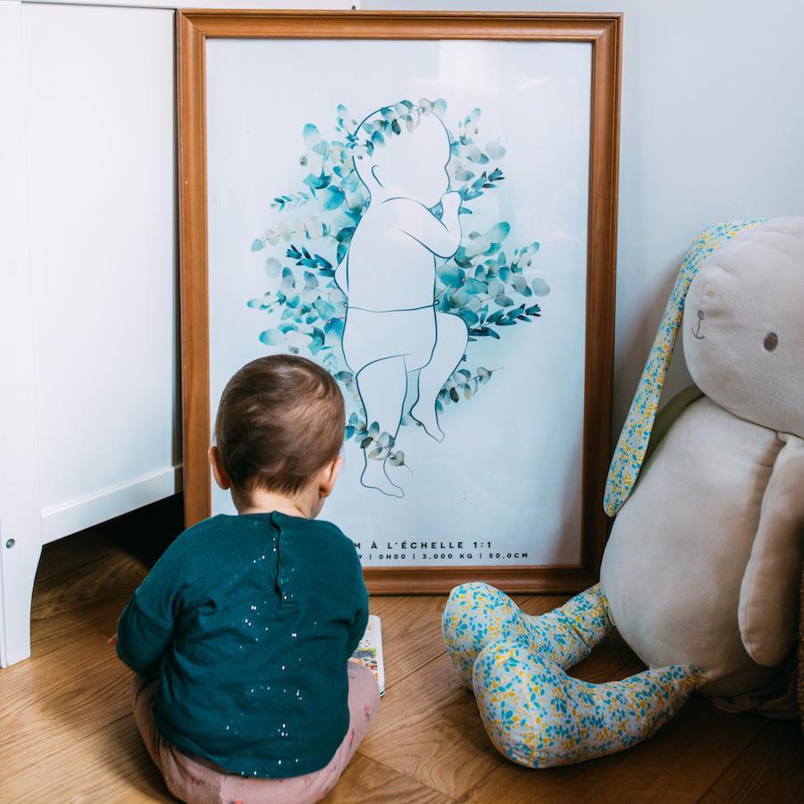 Affiche de naissance personnalisée - Mieux Que Des Fleurs