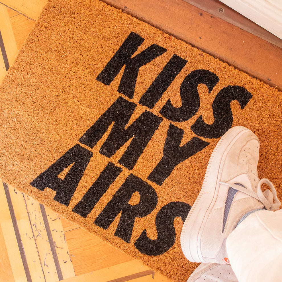 Tapis Kiss my airs  Paillasson Fan de Sneakers – Mieux Que Des Fleurs
