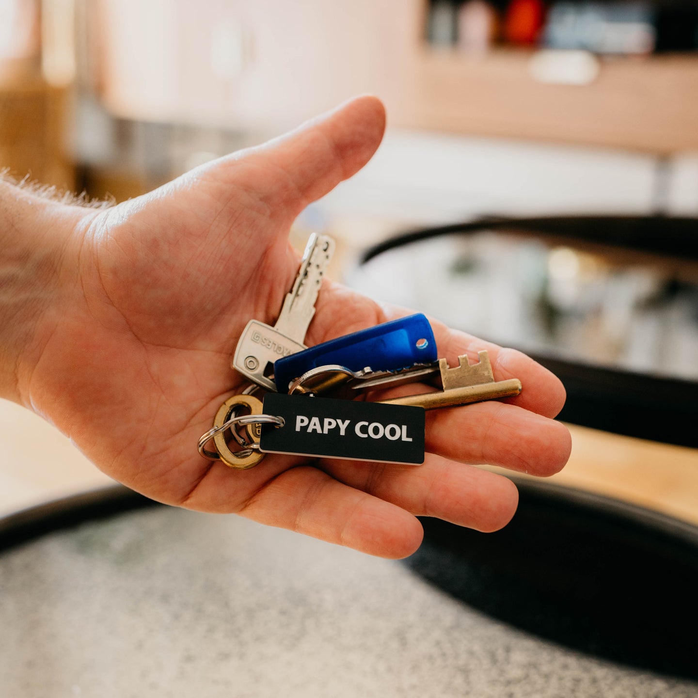 Un porte clés papy cool