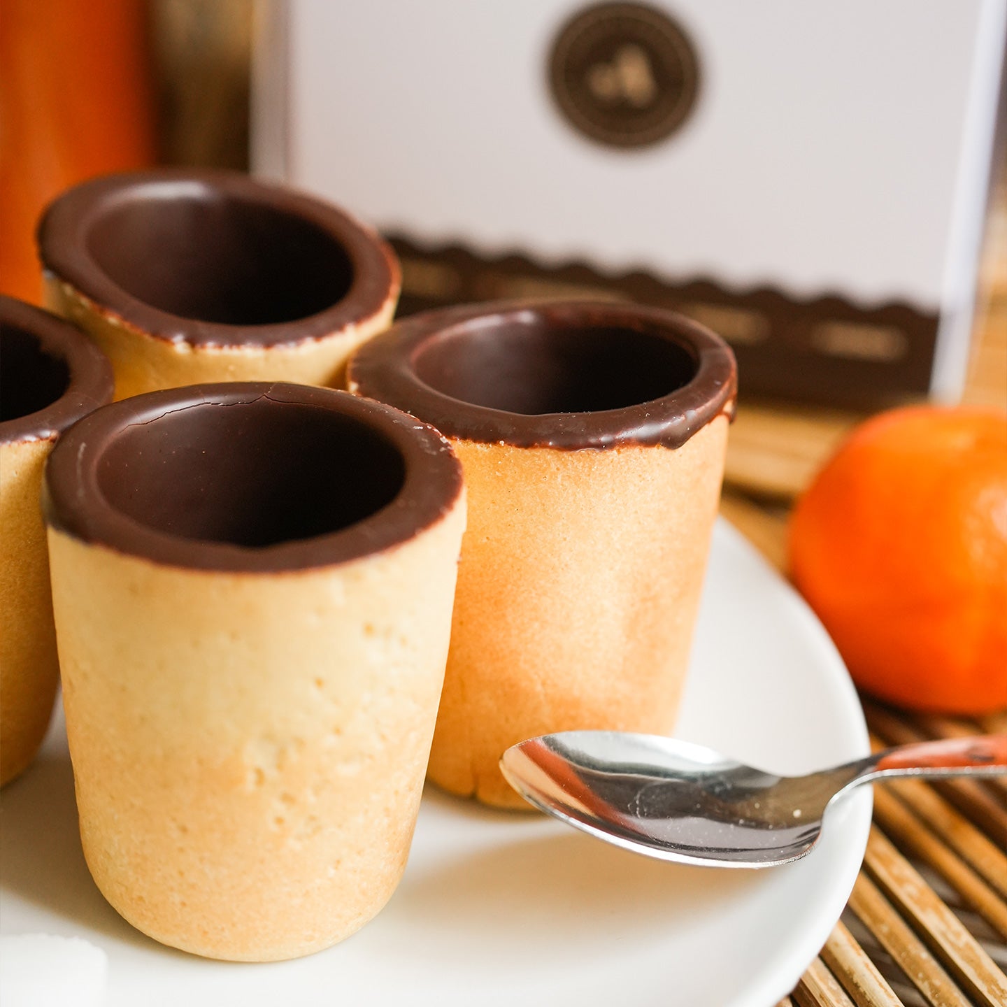 tasses comestibles au chocolat - Mieux que des fleurs